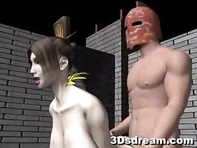 एक जापानी दानव के साथ स्वादिष्ट हेनतई